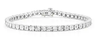 Shiels 9ct dazzling white gold 1 carat diamond 18cm tennis bracelet offer