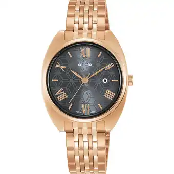 Shiels Alba ah7z08x1 rose tone womens watch offer