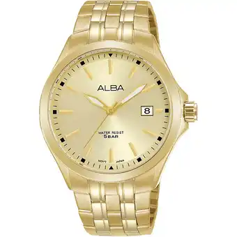 Shiels Alba as9m72x1 gold tone mens watch offer