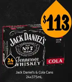 Jack Daniel's & Cola Cans