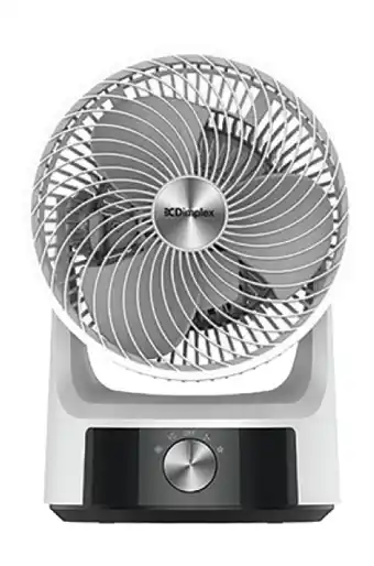 Dimplex air circulator with manual controls
