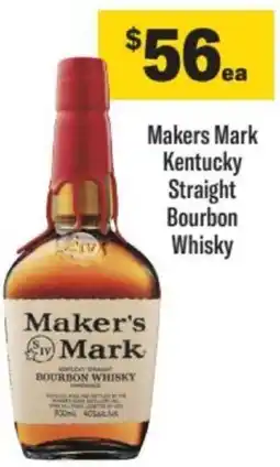 Liquorland Makers Mark Kentucky Straight Bourbon Whisky offer
