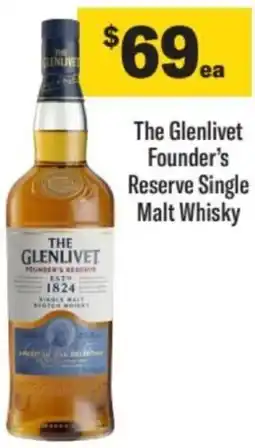 Liquorland The Glenlivet Founder's Reserve Single Malt Whisky offer