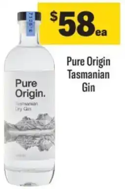 Liquorland Pure Origin Tasmanian Gin offer