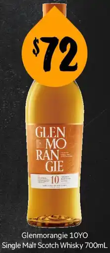 Glenmorangie 10YO Single Malt Scotch Whisky