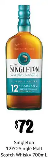 First Choice Liquor Singleton 12YO Single Malt Scotch Whisky offer