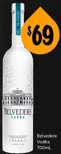 First Choice Liquor Belvedere Vodka offer