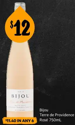 First Choice Liquor Bijou Terre de Providence Rosé offer