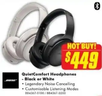 The Good Guys QuietComfort Headphones offer