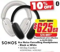 The Good Guys SONOS Ace Noise Cancelling Headphones offer