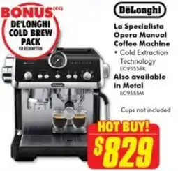 The Good Guys DeLonghi La Specialista Opera Manual Coffee Machine offer