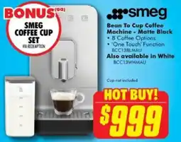The Good Guys smeg Bean to Cup Coffee Machine offer