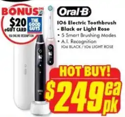 The Good Guys Oral-B 106 Electric Toothbrush offer
