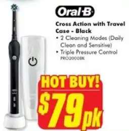 The Good Guys Oral B Cross Action with Travel Case offer