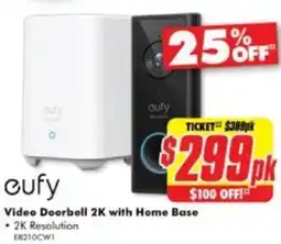 The Good Guys eufy Video Doorbell 2K with Home Base offer