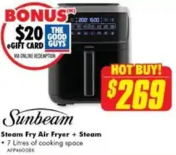 The Good Guys Sunbeam Steam Fry Air Fryer + Steam offer