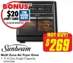 The Good Guys Sunbeam Multi Zone Air Fryer Oven offer