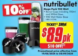 The Good Guys nutribullet Mega Pack 900 Watt offer