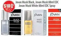 Jovan Musk Black, Jovan Musk EDC , Jovan Musk White EDC Spray