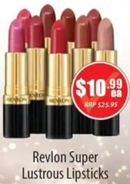 Healthy World Pharmacy Revlon Super Lustrous Lipsticks offer