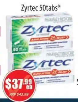 Healthy World Pharmacy Zyrtec offer