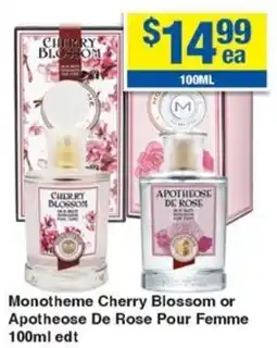 Monotheme Cherry Blossom or Apotheose De Rose Pour Femme edt
