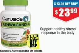 Chemist Warehouse Caruso's Ashwagandha offer
