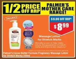 Chemist Warehouse Palmer's Cocoa Butter Formula Pregnancy Massage Lotion for Stretch Marks offer