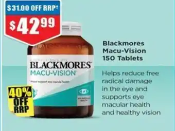 Chemist Warehouse Blackmores Macu-Vision offer