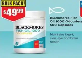 Chemist Warehouse Blackmores fish oil 1000 odourless offer