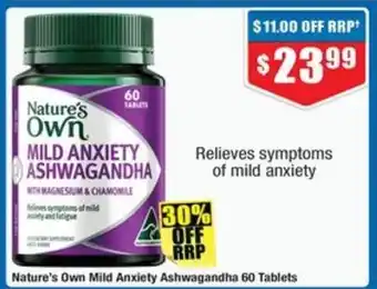 Chemist Warehouse Nature's Own Mild Anxiety Ashwagandha offer