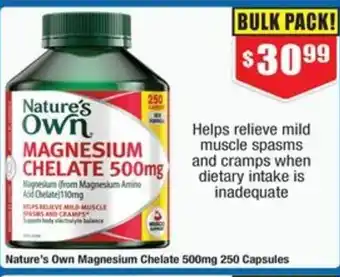 Chemist Warehouse Nature's Own Magnesium Chelate offer