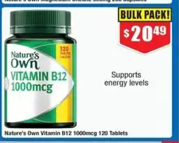 Chemist Warehouse Nature's Own Vitamin B12 offer