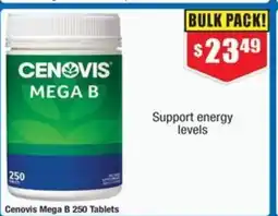 Chemist Warehouse Cenovis Mega B 250 Tablets offer