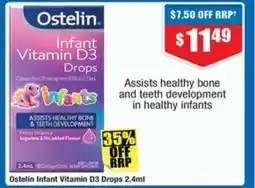 Chemist Warehouse Ostelin Infant Vitamin D3 Drops offer