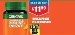 Chemist Warehouse Cenovis chewable immune energy offer