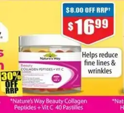 Chemist Warehouse Nature's Way Beauty Collagen Hyaluronic Acid offer