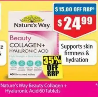 Chemist Warehouse Nature's Way Beauty Collagen Hyaluronic Acid offer