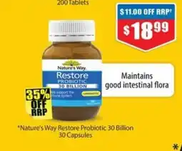 Chemist Warehouse Nature's Way Restore Probiotic 30 Billion offer