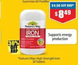 Chemist Warehouse Nature's Way High Strength Iron offer