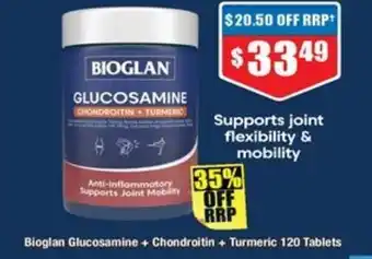 Chemist Warehouse Bioglan Glucosamine Chondroitin Turmeric offer