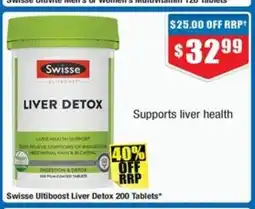 Chemist Warehouse Swisse Ultiboost Liver Detox offer
