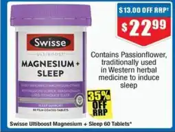 Chemist Warehouse Swisse Ultiboost Magnesium Sleep offer
