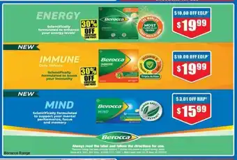 Chemist Warehouse Berocca Range offer