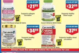 Chemist Warehouse Caruso's BERBERINE offer