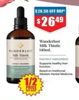 Chemist Warehouse Wanderlust Milk Thistle offer