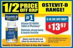 Chemist Warehouse OsteVit-D Vitamin D3 One-A-Day 250 Tablets offer
