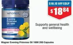 Chemist Warehouse Wagner Evening Primrose Oil offer