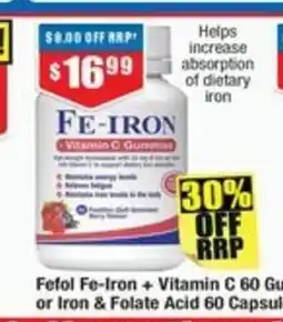 Chemist Warehouse Fefol Fe-Iron + Vitamin C offer