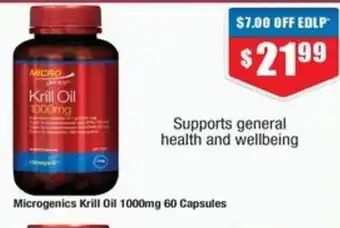 Chemist Warehouse Microgenics Krill Oil offer